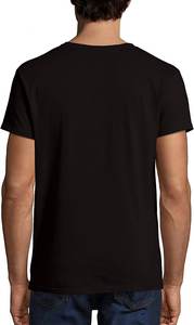 Camiseta ajustada de manga corta de algodón para hombre, camisa de cuello redondo de alta calidad con Logo personalizado, camisetas de gran tamaño Unisex - Product Image 5