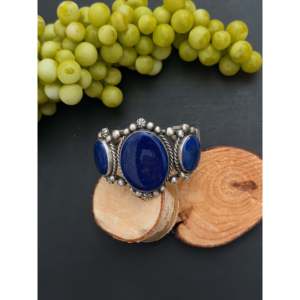 Augustine Largo Lapis & Sterling Silver Cuff Bracelet Fashionable Accessory - Product Image 1