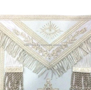 Tabliers de cérémonie maçonniques de haute qualité, écharpes et colliers brodés sur mesure, accessoires cérémoniels durables – Fabricant - Product Image 5