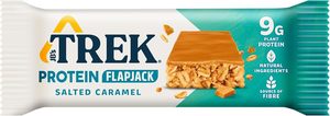 JB's TREK High Protein Flapjack Salted Caramel - Gluten Free - Plant Based - Vegan Snack - 50 g x 16 <b>Bars</b> - Product Image 3