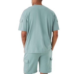 Conjuntos Cortos de Moda para Hombre de Alta Calidad a Bajo Precio, Camiseta y Pantalones Cortos, Conjunto de 2 Piezas para Hombre HS-2027 - Product Image 6