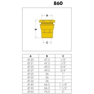 Raccord de connexion CA pour tuyaux en plastique PE IG 20 mm x 1/2 pouce pour flexibles en plastique - Product Image 3