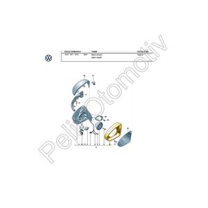 Marco de Espejo Derecho para Passat B8 2015-2022, 3G0857602, Producto de Espejos para Automóviles - Product Image 4