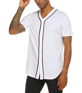 High Quality Quick Dry <b>Baseball</b> Jersey Custom Sports Team Uniform Button Closure Embroidery Breathable Softball <b>Baseball</b> Jersey - Product Image 1