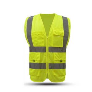 Chalecos DE SEGURIDAD reflectantes con cremallera de precio competitivo, de secado rápido, transpirables, multifuncionales, de alta visibilidad, impermeables, a prueba de viento - Product Image 4