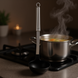 Cucharón de Cocina SMART de 7.4x32.7cm, Utensilio de Acero Inoxidable en Negro y Cromo, Serie 2435 - Product Image 3