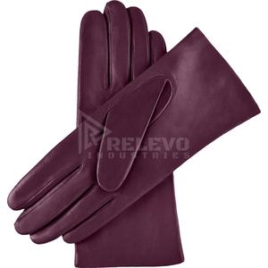 Guantes de cuero con logotipo personalizado, manoplas de lujo para mujer, guantes cálidos de invierno, guantes de cuero genuino para motociclistas, bajo MOQ - Product Image 1