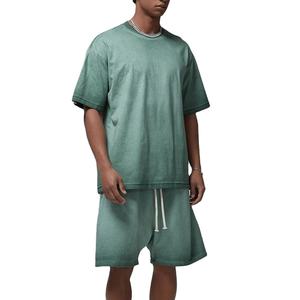 Nueva Camiseta Oversize Lisa para Hombre, 100% Algodón, Estilo Casual Urbano, Transpirable, de Secado Rápido, 230g - Product Image 1