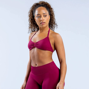 Sujetador deportivo XL de nueva tendencia para mujer, alta elasticidad, sin costuras, a prueba de golpes, transpirable, ligero, mate, Reversible, Nailon/LICRA - Product Image 2