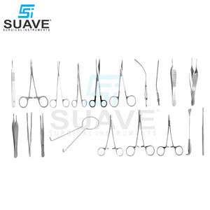 SUAVE INSTRUMENTS DE SURGICAL Ensemble de 21 instruments chirurgicaux en acier inoxydable de haute qualité Source d'alimentation manuelle Matière plastique - Product Image 5