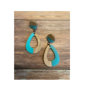 Customized Size Wood and Resin <b>Earring</b> Jewelry Modern <b>Fashion</b> <b>Earrings</b> for Women Handicraft Product for Sale - Product Image 3