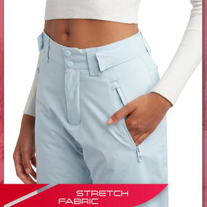 Pantalon de ski sur mesure pour femmes OEM avec isolation thermique tissu imperméable logo et vêtements de marque de distributeur - Product Image 5