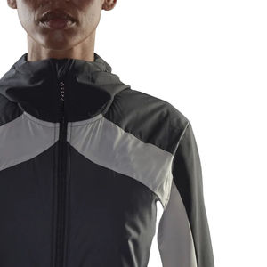 Veste coupe-vent en nylon bicolore avec logo personnalisé de qualité supérieure 100% veste coupe-vent décontractée de gymnastique en polyester par Terzo Sports - Product Image 5
