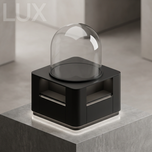 Vitrine de luxe moderne en verre trempé avec éclairage LED, personnalisée, pour bijoux dans les centres commerciaux de luxe - Product Image 4