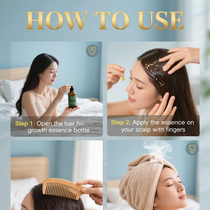 100% Pure Tea Tree Essential Hair Oil Estimulación del cuero cabelludo y <span class=keywords><strong>bloqueador</strong></span> DHT para adelgazar el crecimiento del cabello - Product Image 3