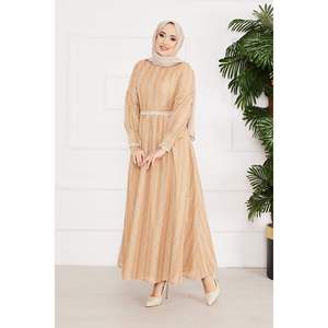 Modest Open <b>Abayas</b> Hijab Dress Lace Waist Belt Mink Silk Chiffon Soft Comfortable Long for Boys Ready Stock XS-4XL for Summer - Product Image 3