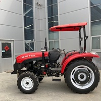 Mini tracteur agricole 4x4 de haute qualité et économique, 50 ch, 80 ch, avec pièces en option