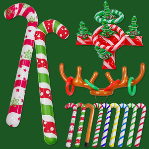 Ensemble de jouets gonflables de Noël en forme de cornes de cerf et de tête d'élk pour la décoration de fête - Product Image 1