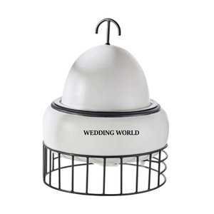 Metal blanco acabado Hotpot buena calidad hecho a mano diseñador cazuela clásico elegante al por mayor metal calentador de alimentos - Product Image 1