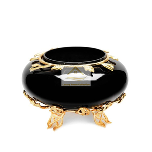 Bol martelé en laiton de taille longue avec artisanat décoratif de table poli brillant pour la cuisine et logo personnalisé disponible - Product Image 2