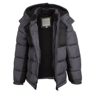Veste d'hiver à bulles rembourrée pour hommes de haute qualité personnalisée OEM fermeture à glissière lettre motif col en O vente en gros rue principale - Product Image 2