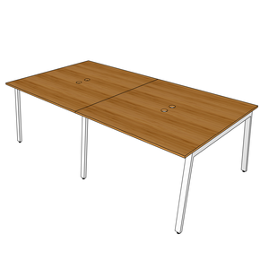 โต๊ะกลุ่ม 4 ชิ้น รุ่นโมเดิร์น AtonBamboo ขนาด 240x120 ซม. พร้อมขาเหล็กประกอบสำเร็จ - Product Image 6