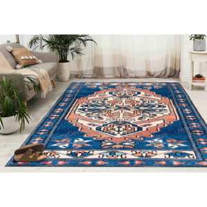 Geometric Kilim Design <b>Rug</b>, Printed <b>Rug</b> for Salon Decor, Turkish <b>Boho</b> <b>Rug</b>,Goblen <b>Rug</b> - Product Image 2