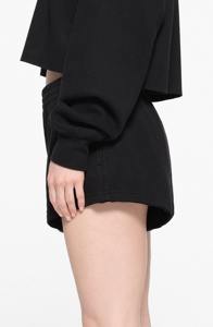 Women's High Quality Breathable Eco-Friendly Cotton Fleece Sweat Shorts Custom Logo <b>Drawstring</b> Comfortable Gym Fitness Casual - Product Image 3