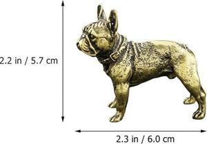 AK latón Pitbull Mesa escultura Metal perro estatua en acabado antiguo decorativo Showpiece para decoración de escritorio/Decoración Para sala de estar - Product Image 4