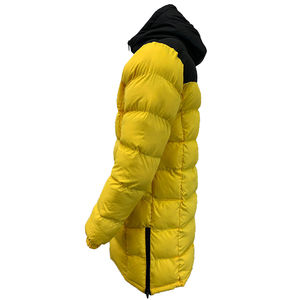 Blouson matelassé 2026 pour homme, conception personnalisée avec logo OEM, manteau long matelassé à capuche pour l'hiver - Product Image 4