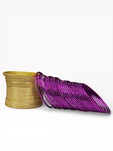 Bracelets en métal multicolores de nouvelle conception haut de gamme pour femmes et filles, ensemble de bracelets de mariage de qualité supérieure provenant d'un fournisseur indien. - Product Image 2