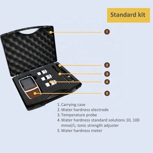 Pengukur kekerasan air portabel, dengan Ca2 + Mg2 + Ion Sensor pemeriksa selektif dalam 5 jenis unit untuk Boiler air lembut keras - Product Image 5