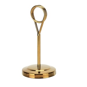 Porte-cartes de menu en métal en acier inoxydable nickel noir - Product Image 1