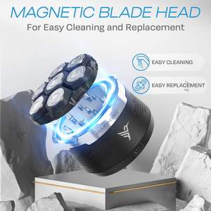Afeitadora Eléctrica Inalámbrica de 7 Cuchillas para Hombre, Uso en Seco y Húmedo, Impermeable, con Pantalla LED, Estuche de Viaje, Idioma de Funcionamiento Alemán, IPX7 - Product Image 6