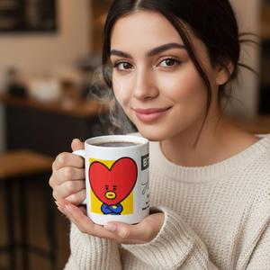 Tazza in Ceramica BT21 con Design Cartoon TATA, 325ML, Tazza da Caffè per Regalo - Product Image 3