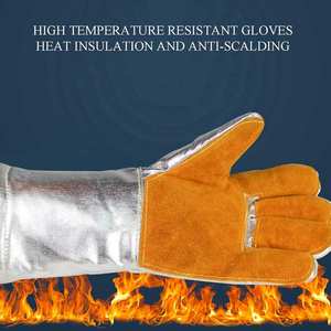 Gants de soudage confortables de haute qualité Gants de soudage au look tendance de couleur unie de style unique - Product Image 2