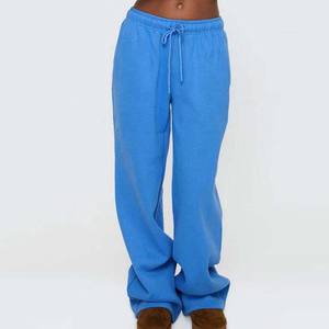 Survêtements d'hiver pour femmes, style streetwear, coupe ample, à capuche, en polaire écologique respirante, réversible, séchage rapide, taille élastique - Product Image 2