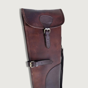 Funda de piel auténtica premium impermeable, cortavientos y transpirable, hecha a mano, con estampado invernal para rifle/cañón de caza - Product Image 2