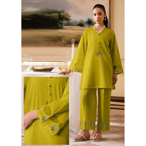 Conjunto de Traje de 2 Piezas para Mujer FANINO, Bordado, con Mangas de Organza, Elegante y con Estilo - Product Image 2