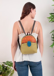 Sac à dos convertible pour femmes bohème de haute qualité Nouveau design en cuir recyclé RFID pour les voyages d'affaires de loisirs colorés - Product Image 5