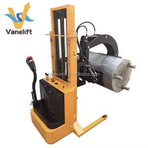 Portable Walkie Self Loading Mini <b>Hand</b> Full Lifting <b>Drum</b> Pallet Electric Stacker - Product Image 3