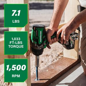 Llave de Impacto Inalámbrica Multivoltaje de 36 V, Sin Escobillas, Alto Torque, 1/2 Pulgada, Potente, Accionamiento Cuadrado de 1/2 Pulgada, IP56, Resistente al Agua y al Polvo, 220 V, 20 V, 18 V - Product Image 1