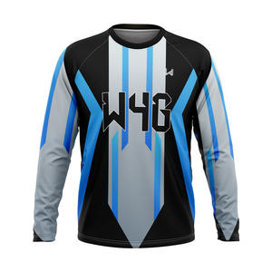 W4G Haut de gymnastique de compression en polyester 100% pour hommes, respirant et sans couture, léger, à séchage rapide, extensible dans les quatre sens, grande taille - Product Image 1