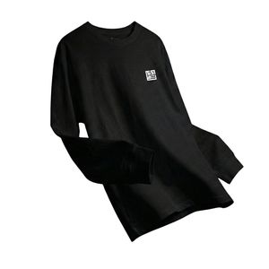 Camiseta de Manga Larga con Cuello Redondo, 100% Algodón, Casual, Unisex, Corte Holgado, Transpirable, Diseño Estampado The Fajr Club - Product Image 1