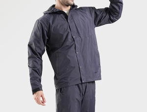 Survêtement d'hiver streetwear personnalisé à motifs patchwork en coton, coupe-vent, ensemble 2 pièces pour homme, veste bicolore et pantalon de jogging - Product Image 1