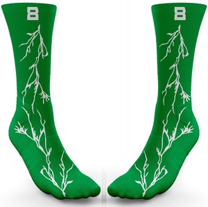 Chaussettes de sport personnalisées pour hommes Chaussettes de sport de qualité supérieure en polyester avec logo personnalisé - Product Image 1