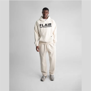 เสื้อฮู้ดดี้โอเวอร์ไซส์ผ้าฟลีซผสมคอตตอนคุณภาพสูง ดีไซน์ไหล่ตก น้ำหนักมาก เหมาะสำหรับฤดูหนาว สำหรับทุกเพศ พรีเมียม - Product Image 2