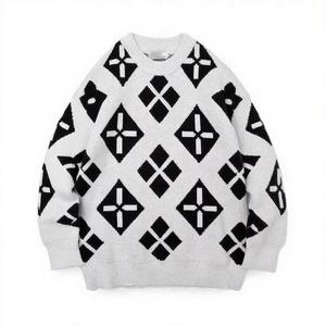 เสื้อไหมพรมผู้ชายแบบถักทอ  ตกแต่งโลโก้ตามสั่ง  แฟชั่นฤดูใบไม้ร่วงฤดูหนาว  ขายส่งคุณภาพสูง ผลิตตามสั่ง - Product Image 5