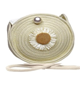 กระเป๋าเชือกเส้นใหญ่และความรักดอกไม้ประดับลูกปัดกระเป๋าคลัตช์งานแต่งงานสำหรับเจ้าสาวสีชมพู - Product Image 1