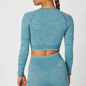 2024 verano Top moda Crop Top Set para mujer Camisetas cuello redondo de manga corta - Product Image 4